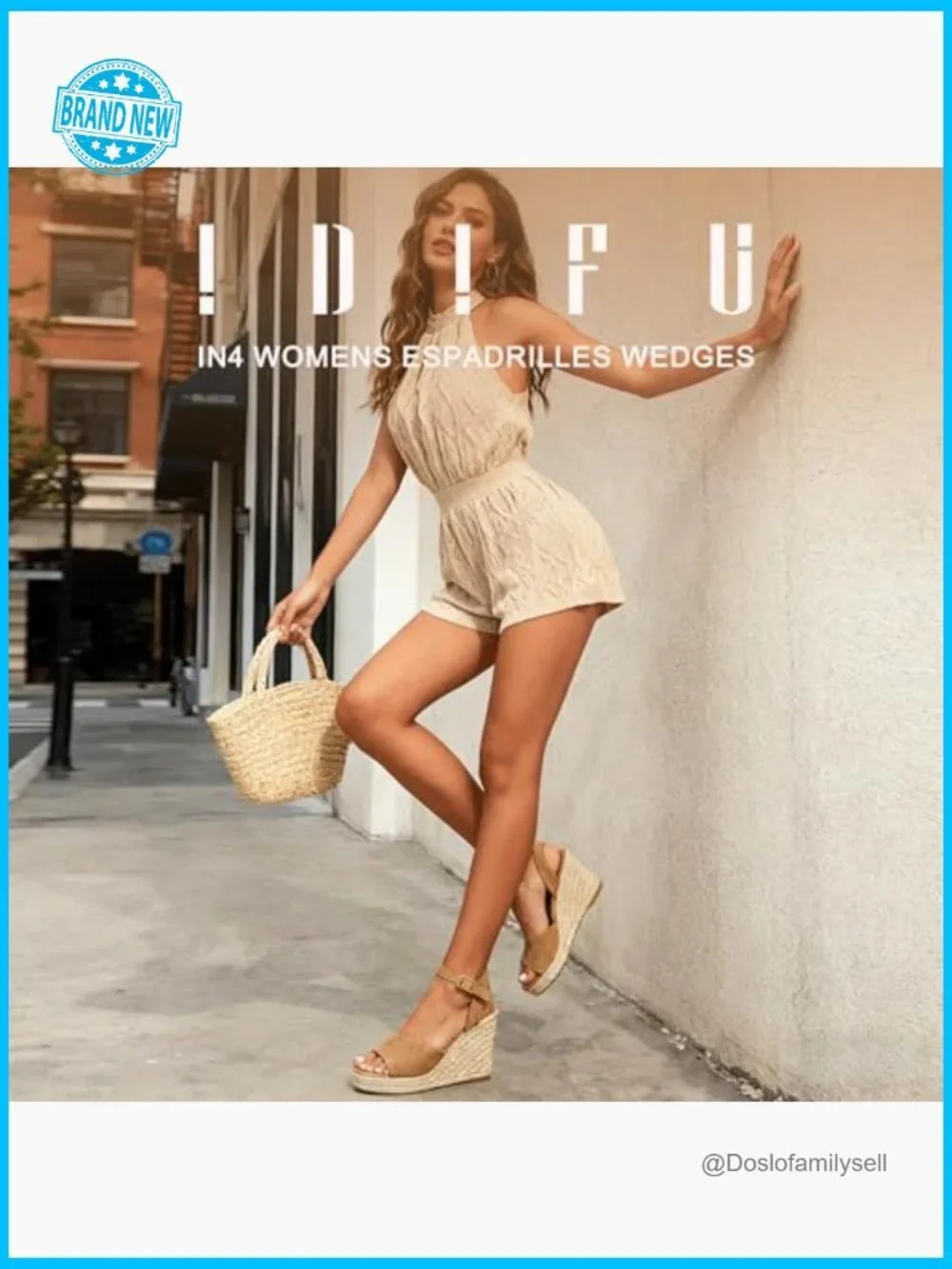 Espadrille Wedges Sandals Women Platform Peep Toe Slingback Comfortable Casual